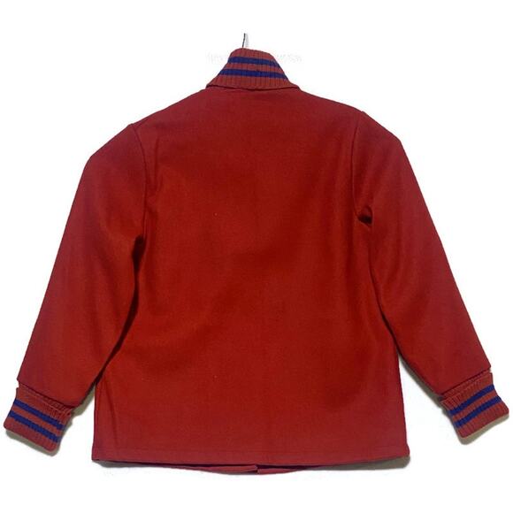 Dick Sanburn Varsity Jacket Women's Medium Red With Letter K Lined - Picture 2 of 8
